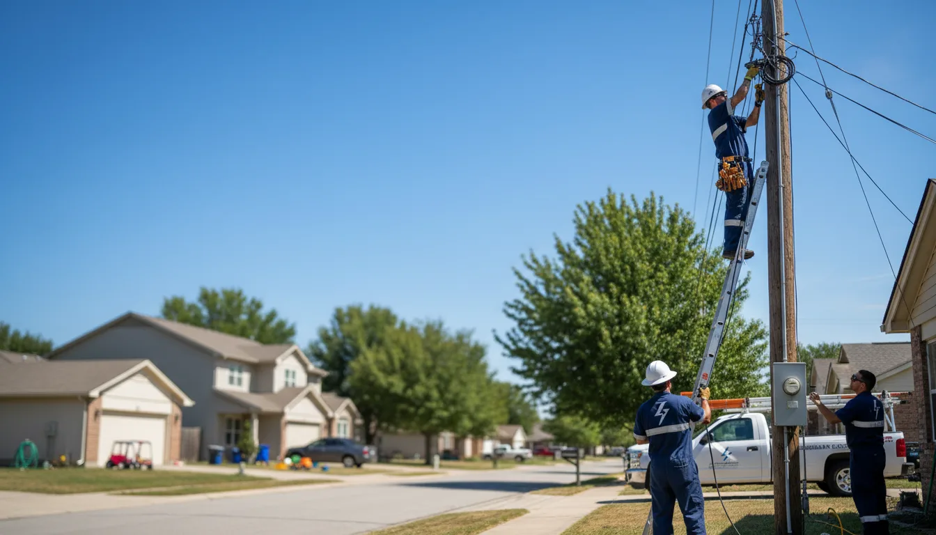 Residential electrician providing installation services in Los Indios, TX